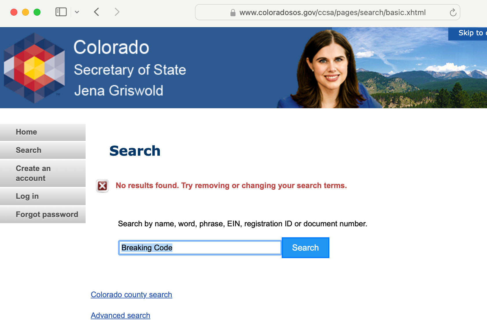 Breaking Code Silence State of Colorado